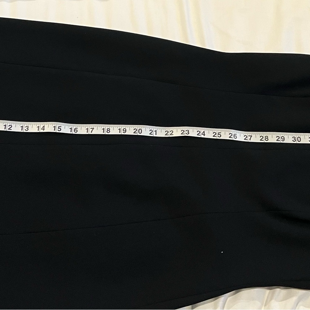 Elie Tahari Black Dress w/ lace slit - Picture 7 of 8